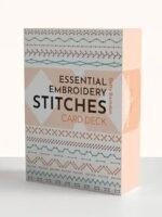 A box titled Colour Basics for Makers by Lee Monroe, featuring various stitched patterns in pastel colours on its front.